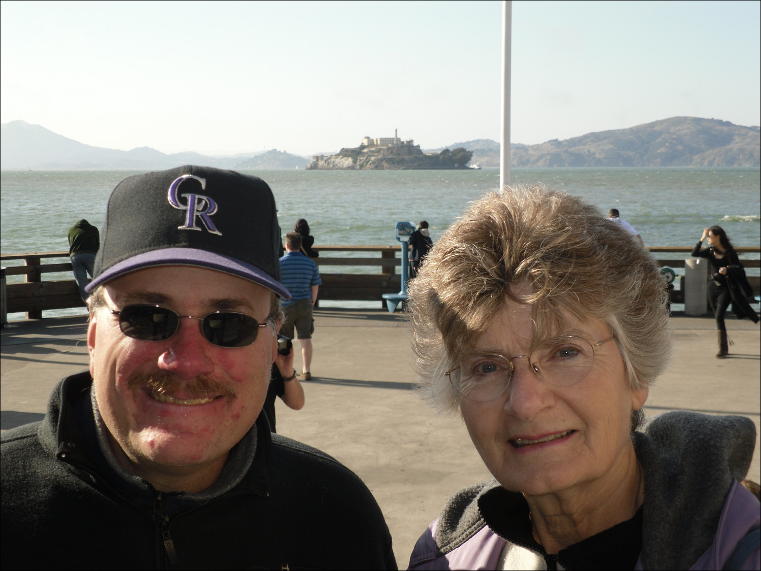 David Burrall and Anne McCarthy with Alcatraz